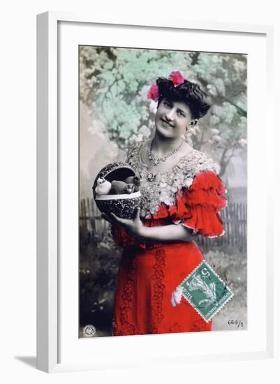 French Postcard, C1900-null-Framed Giclee Print