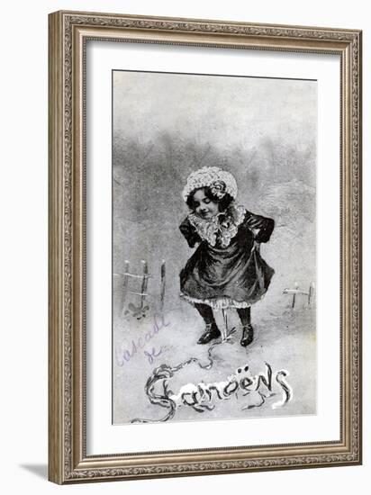 French Postcard, C1900-null-Framed Giclee Print