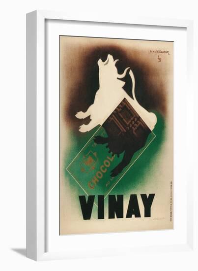 French Poster for Vinay Chocolate--Framed Giclee Print