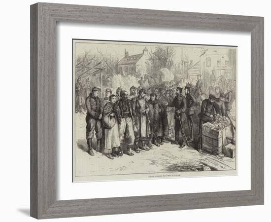 French Prisoners from Metz at Remilly-Frederick Barnard-Framed Giclee Print