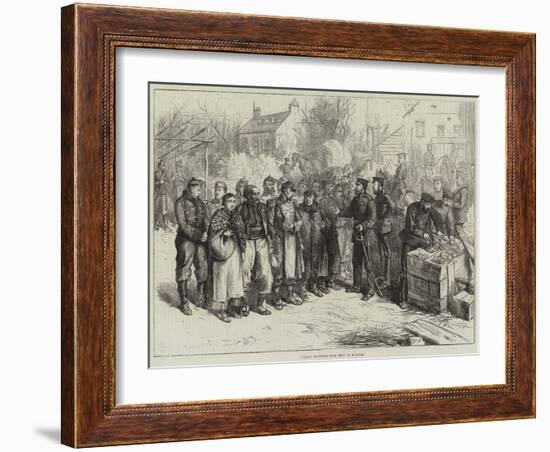 French Prisoners from Metz at Remilly-Frederick Barnard-Framed Giclee Print