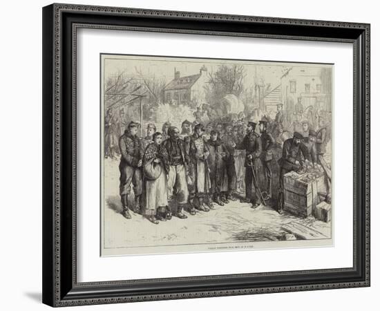 French Prisoners from Metz at Remilly-Frederick Barnard-Framed Giclee Print