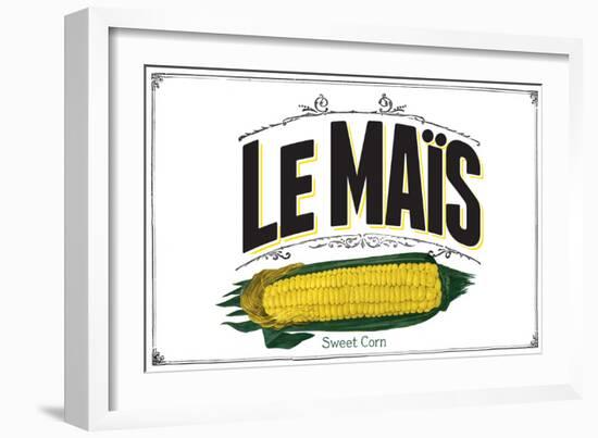 French Produce - Corn-The Saturday Evening Post-Framed Premium Giclee Print