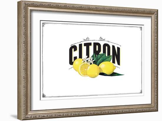 French Produce - Lemon-The Saturday Evening Post-Framed Giclee Print