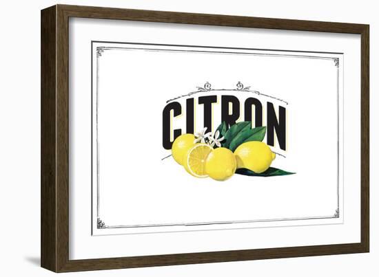 French Produce - Lemon-The Saturday Evening Post-Framed Giclee Print