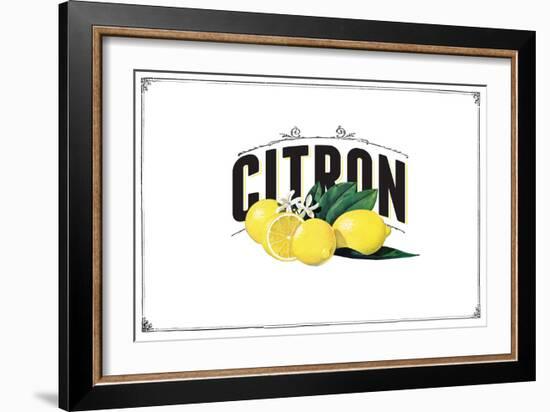 French Produce - Lemon-The Saturday Evening Post-Framed Giclee Print