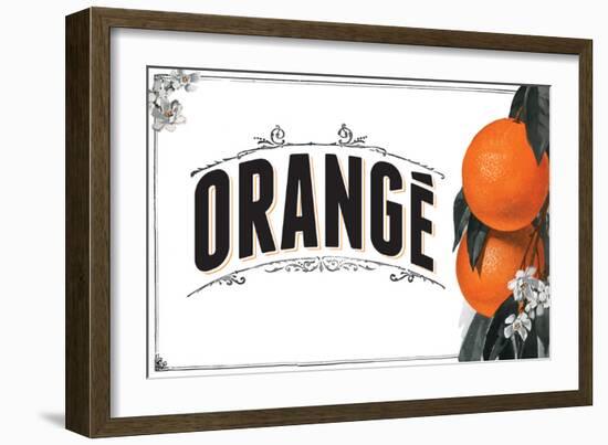 French Produce - Orange-The Saturday Evening Post-Framed Premium Giclee Print