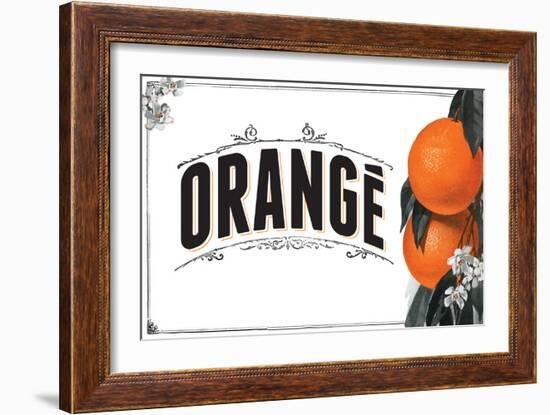 French Produce - Orange-The Saturday Evening Post-Framed Premium Giclee Print