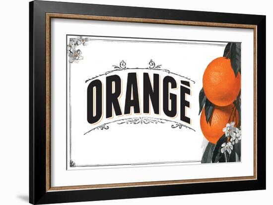 French Produce - Orange-The Saturday Evening Post-Framed Premium Giclee Print