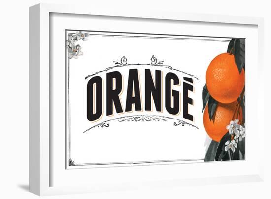 French Produce - Orange-The Saturday Evening Post-Framed Premium Giclee Print