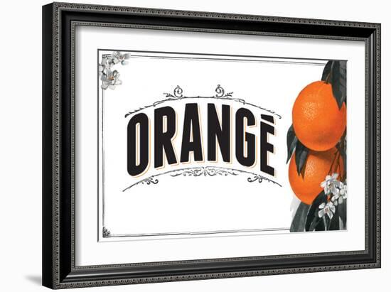 French Produce - Orange-The Saturday Evening Post-Framed Premium Giclee Print