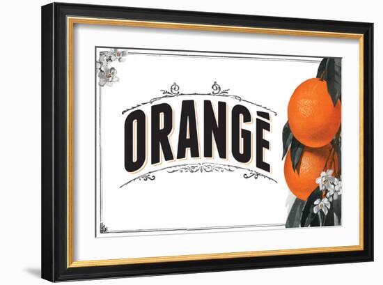 French Produce - Orange-The Saturday Evening Post-Framed Premium Giclee Print