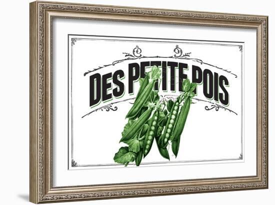 French Produce Peas-null-Framed Giclee Print