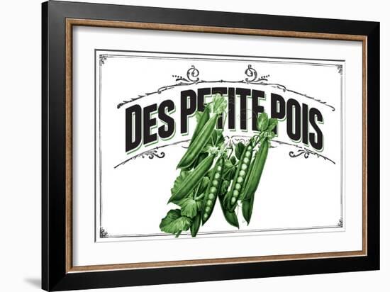 French Produce Peas-null-Framed Giclee Print