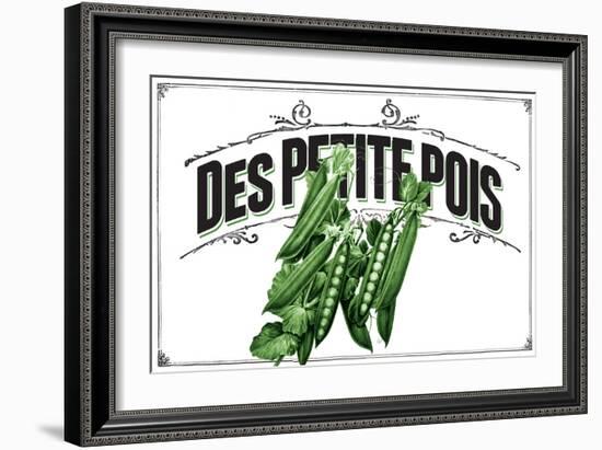 French Produce Peas-null-Framed Giclee Print