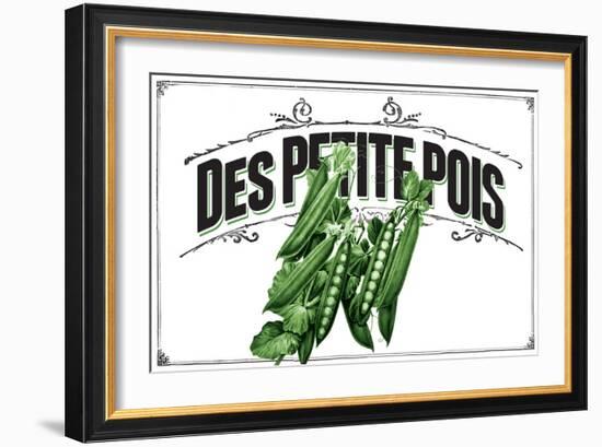 French Produce Peas-null-Framed Giclee Print