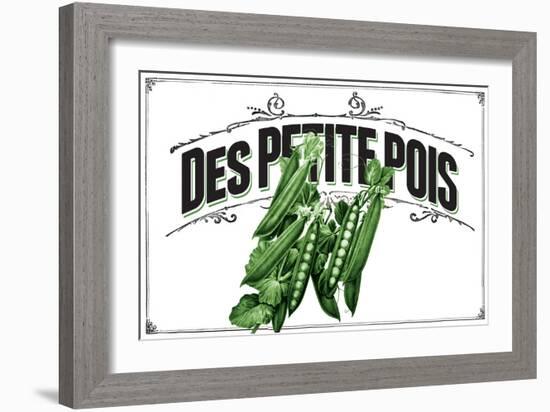 French Produce - Peas-The Saturday Evening Post-Framed Giclee Print