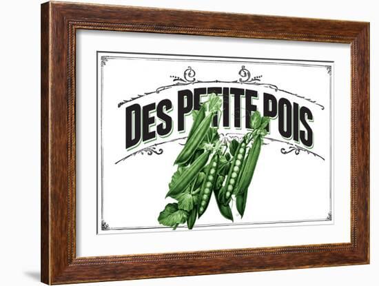 French Produce - Peas-The Saturday Evening Post-Framed Giclee Print