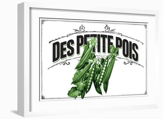 French Produce - Peas-The Saturday Evening Post-Framed Giclee Print