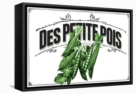 French Produce - Peas-The Saturday Evening Post-Framed Premier Image Canvas