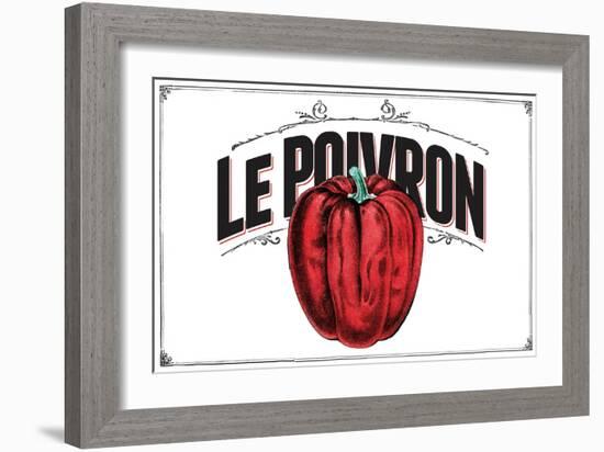 French Produce Pepper-null-Framed Giclee Print