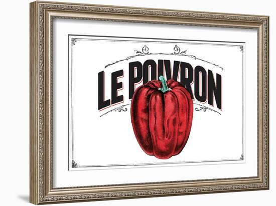 French Produce - Pepper-The Saturday Evening Post-Framed Giclee Print