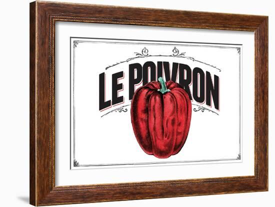 French Produce - Pepper-The Saturday Evening Post-Framed Giclee Print