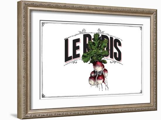 French Produce Radish-null-Framed Giclee Print