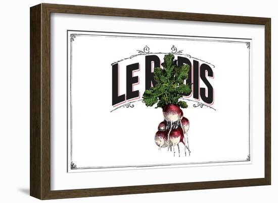 French Produce Radish-null-Framed Giclee Print