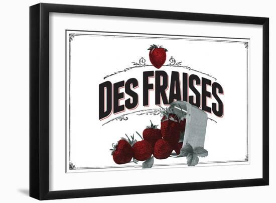 French Produce Strawberries-null-Framed Giclee Print