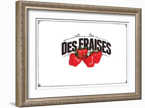 French Produce - Strawberries-The Saturday Evening Post-Framed Giclee Print