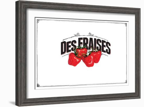 French Produce - Strawberries-The Saturday Evening Post-Framed Premium Giclee Print