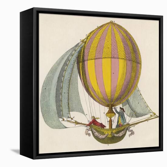 French Project for a Dirigible Balloon: by an Unidentified Inventor-null-Framed Premier Image Canvas