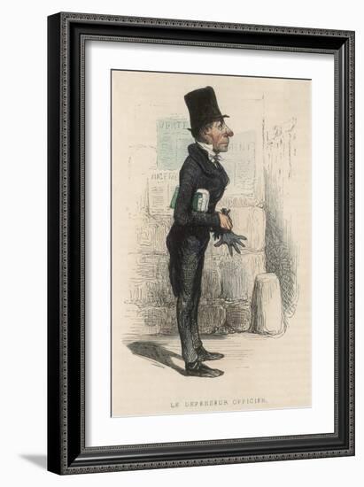 French Public Defender-Honore Daumier-Framed Art Print