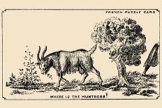 Where Is the Huntress?-French Puzzle Card-Framed Art Print