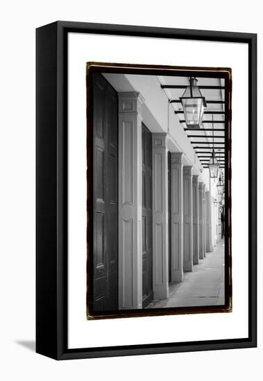 French Quarter Architecture VI-Laura Denardo-Framed Stretched Canvas