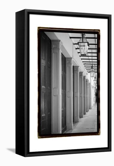 French Quarter Architecture VI-Laura Denardo-Framed Stretched Canvas