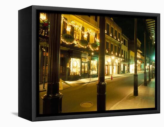 French Quarter at Night, New Orleans, Louisiana, USA-Bruno Barbier-Framed Premier Image Canvas