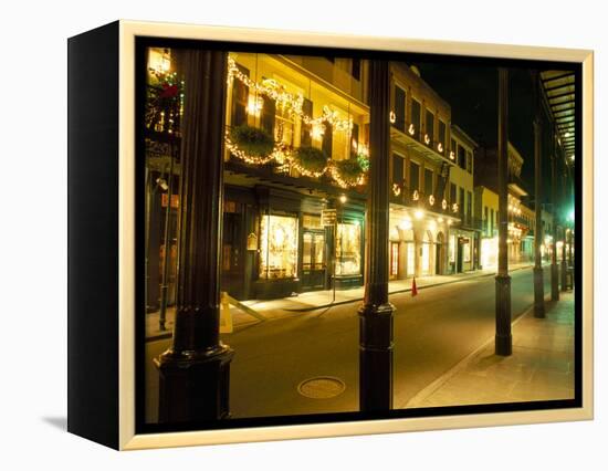 French Quarter at Night, New Orleans, Louisiana, USA-Bruno Barbier-Framed Premier Image Canvas