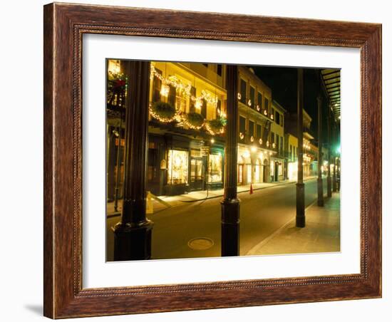 French Quarter at Night, New Orleans, Louisiana, USA-Bruno Barbier-Framed Photographic Print