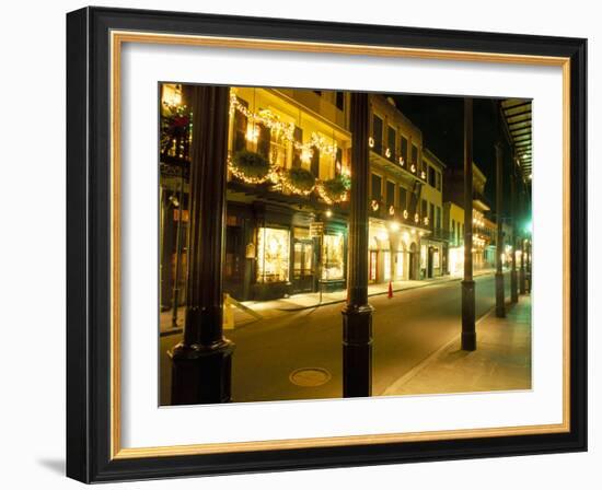 French Quarter at Night, New Orleans, Louisiana, USA-Bruno Barbier-Framed Photographic Print