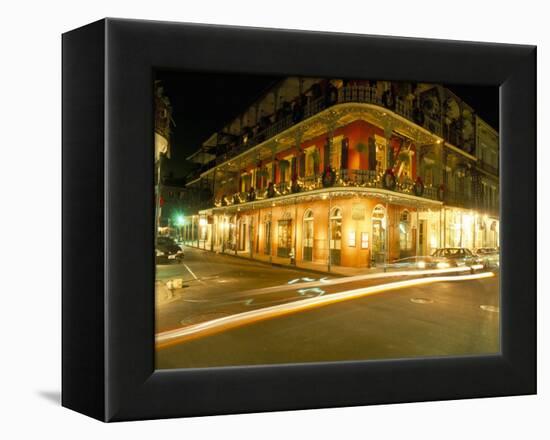 French Quarter at Night, New Orleans, Louisiana, USA-Bruno Barbier-Framed Premier Image Canvas