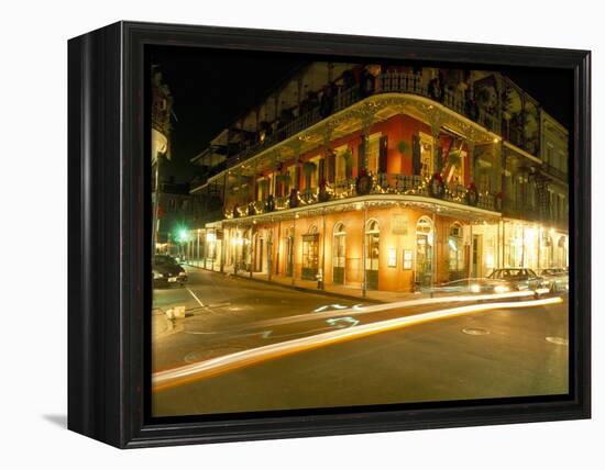 French Quarter at Night, New Orleans, Louisiana, USA-Bruno Barbier-Framed Premier Image Canvas