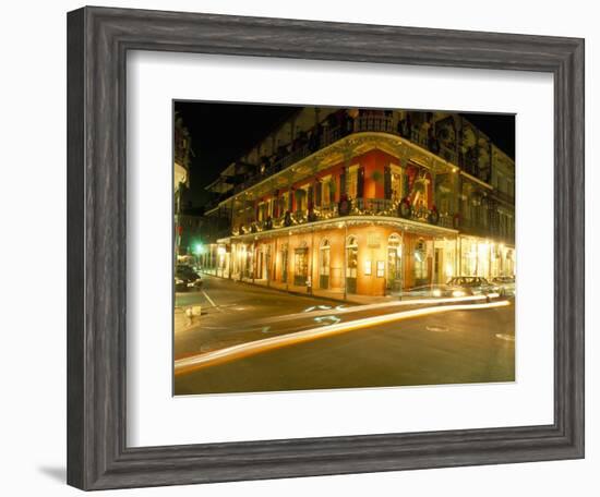 French Quarter at Night, New Orleans, Louisiana, USA-Bruno Barbier-Framed Photographic Print