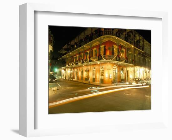 French Quarter at Night, New Orleans, Louisiana, USA-Bruno Barbier-Framed Photographic Print