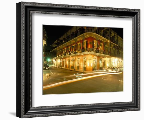 French Quarter at Night, New Orleans, Louisiana, USA-Bruno Barbier-Framed Photographic Print