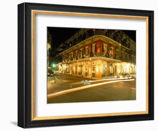 French Quarter at Night, New Orleans, Louisiana, USA-Bruno Barbier-Framed Photographic Print