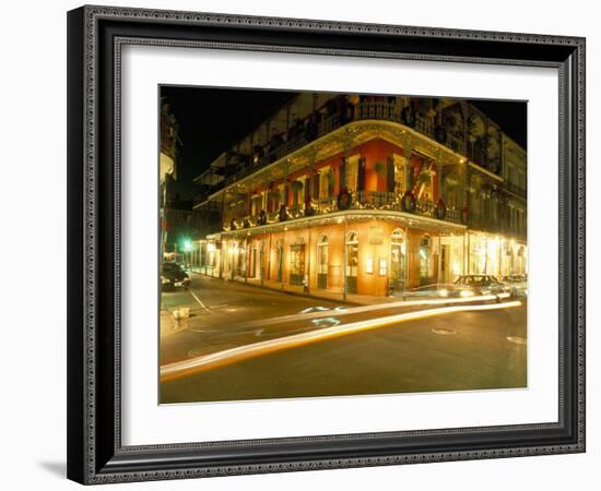 French Quarter at Night, New Orleans, Louisiana, USA-Bruno Barbier-Framed Photographic Print