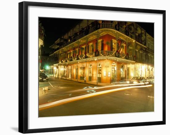 French Quarter at Night, New Orleans, Louisiana, USA-Bruno Barbier-Framed Photographic Print