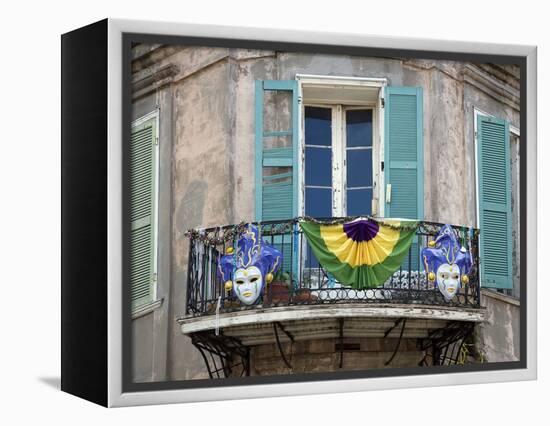 French Quarter Balcony During Mardi Gras-Carol Highsmith-Framed Stretched Canvas